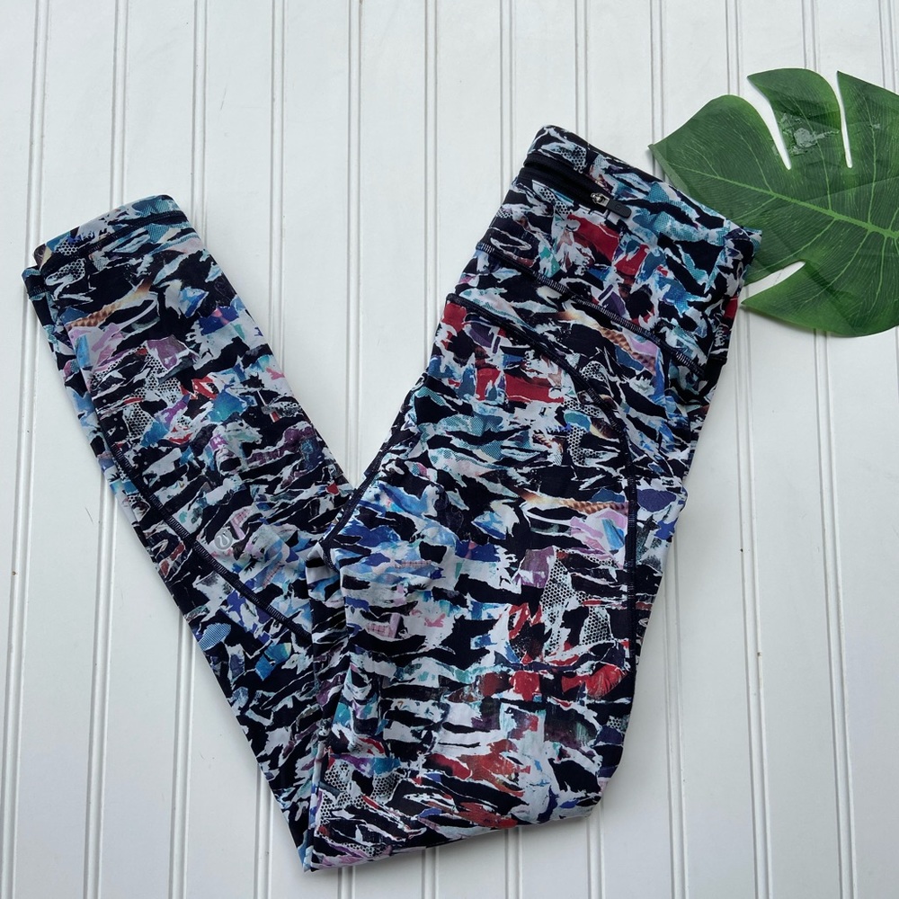 Lululemon Athletica Abstract Print Cropped Legging